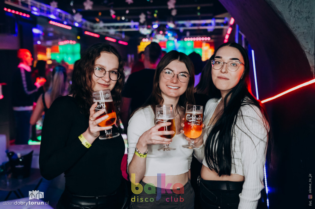 Zabawa w toruńskim klubie Bajka