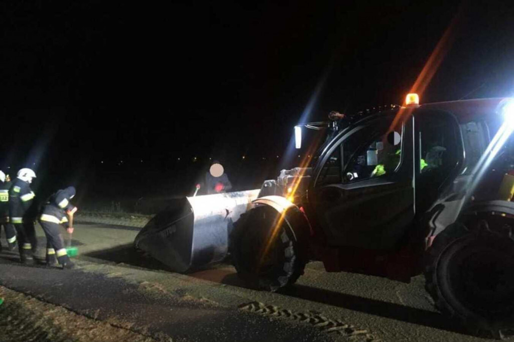 Akcja strażaków we wsi pod Toruniem