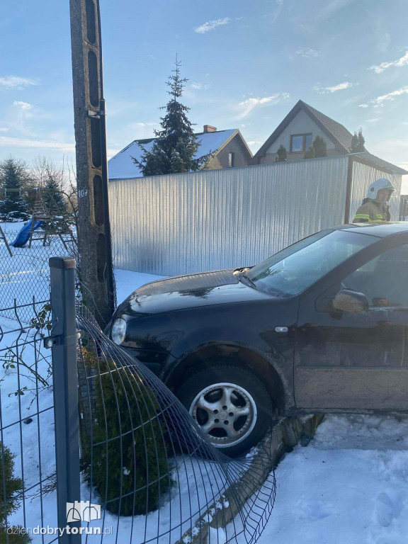 Kolizja we wsi pod Toruniem