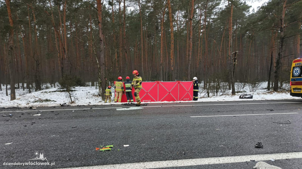 Śmiertelny wypadek na DK 91 pod Włocławkiem