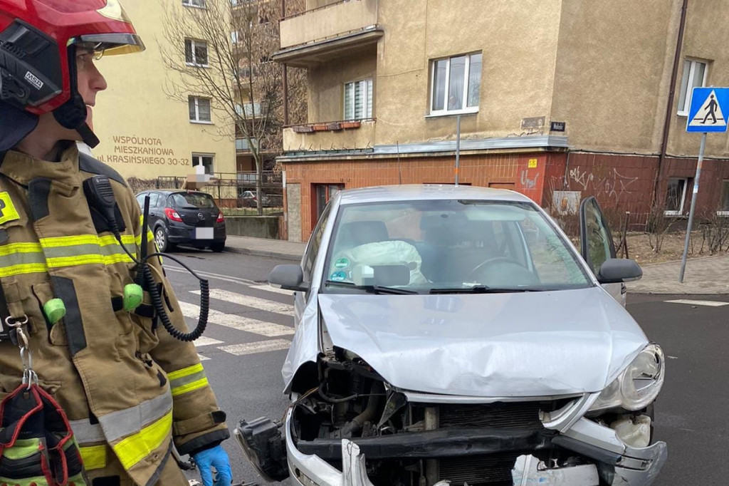 Zdarzenie drogowe przy Matejki