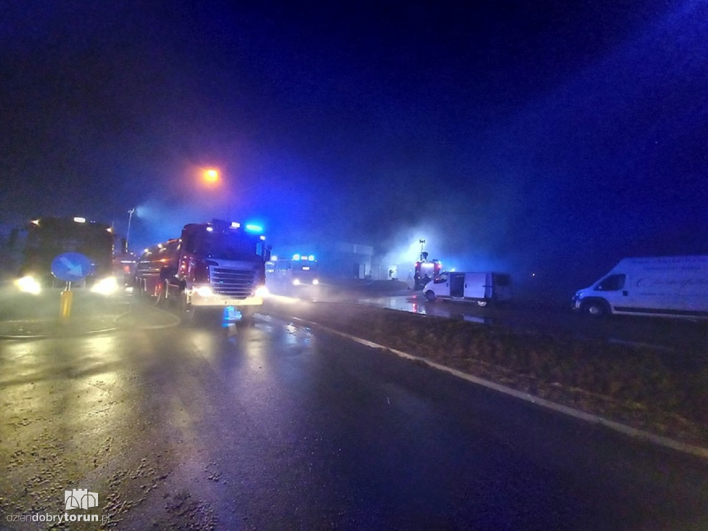 Ogromny pożar 30 kilometrów od Torunia