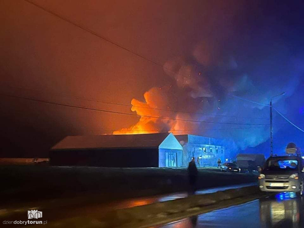 Ogromny pożar 30 kilometrów od Torunia