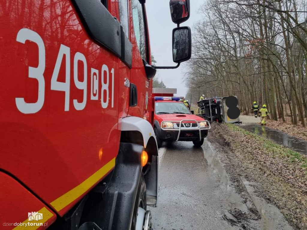 Groźny wypadek w powiecie toruńskim