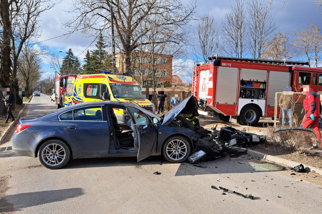 Wypadek w pobliżu Torunia