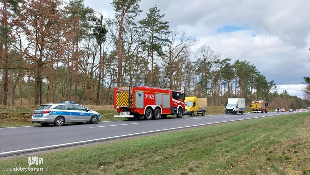 Wypadek na drodze pod Toruniem