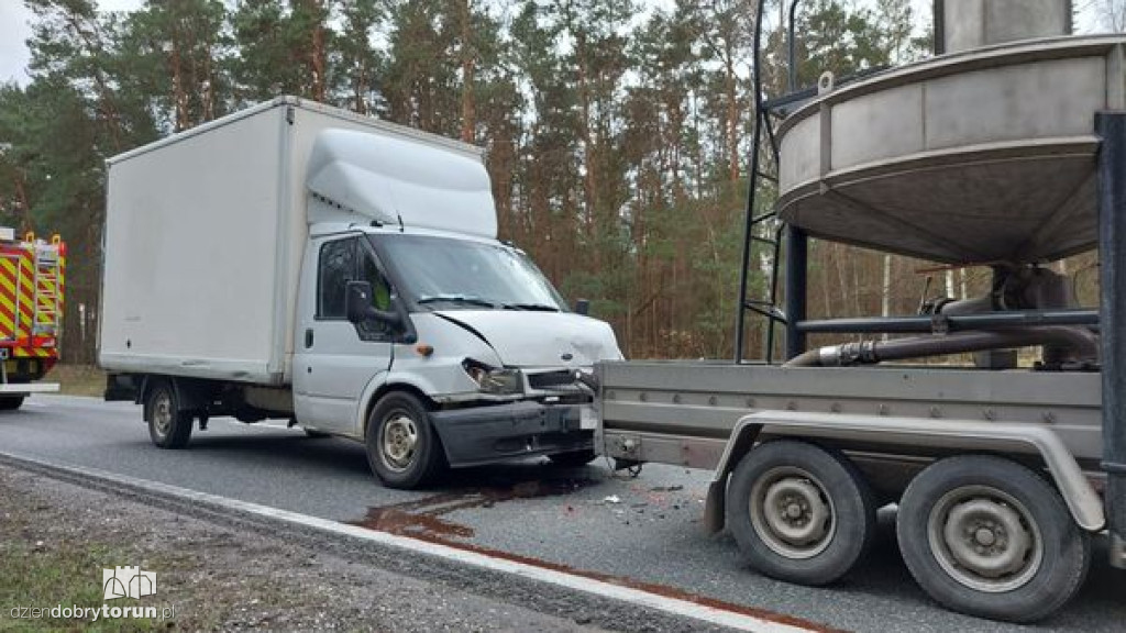 Wypadek w pobliżu Torunia