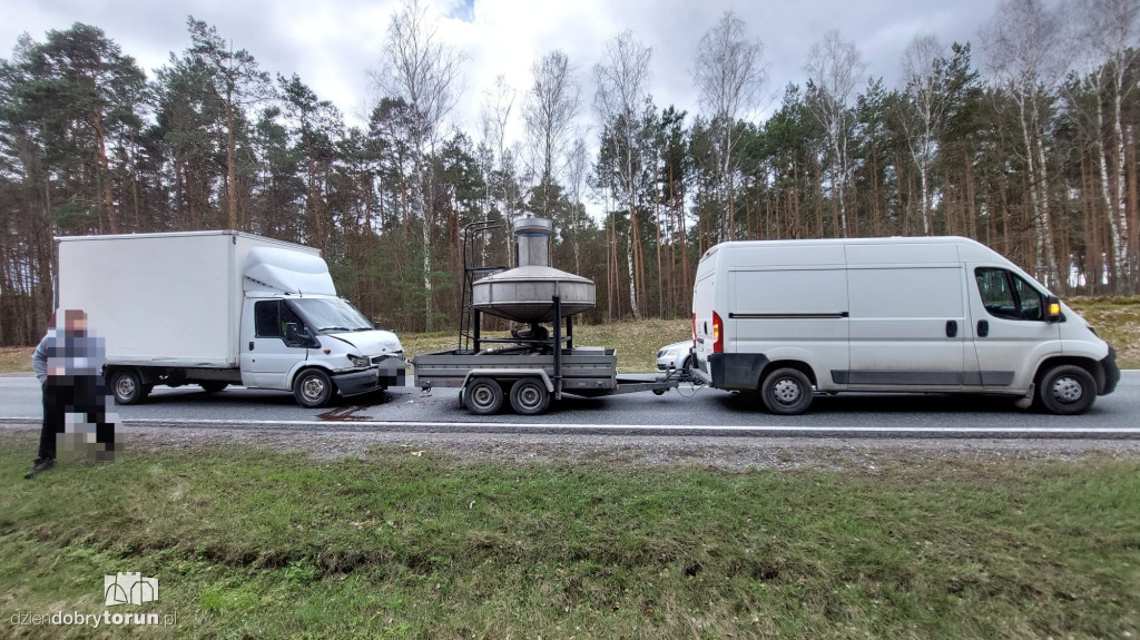 Wypadek w pobliżu Torunia