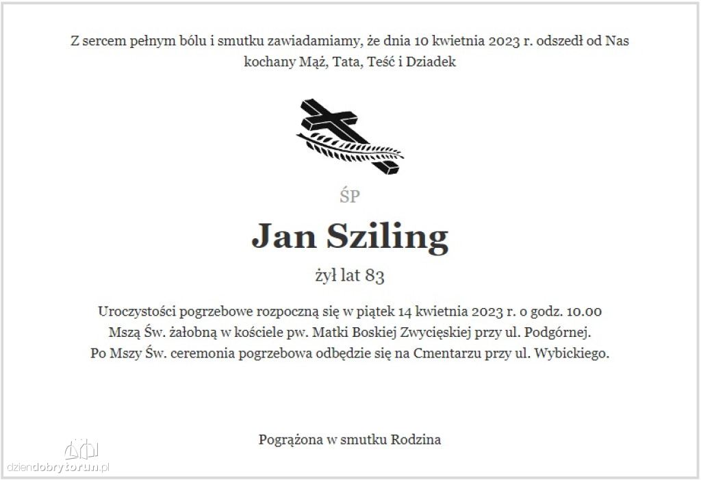 Te osoby odeszły w minionym tygodniu [7-13.04]