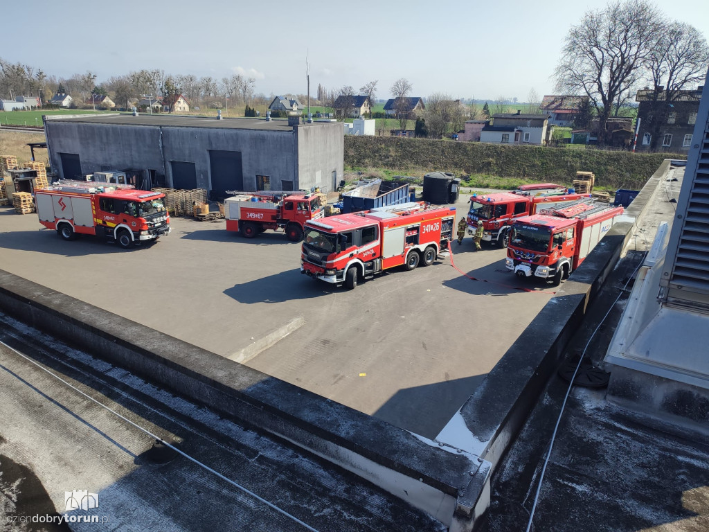 Pożar piekarni w Ostaszewie