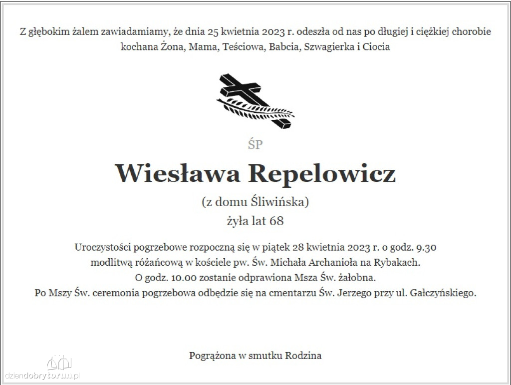 Te osoby odeszły w minionym tygodniu [21-27.04]