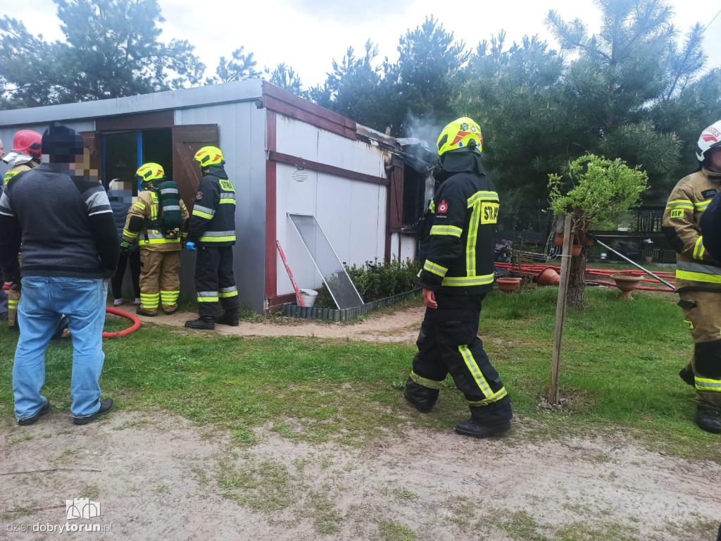 Pożar budynku we wsi pod Toruniem