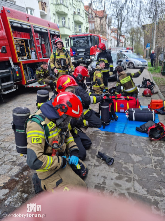 Toruńscy strażacy w akcji