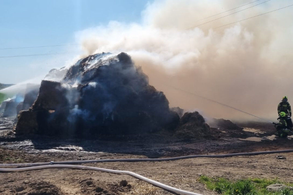 Pożar w Biskupicach pod Toruniem