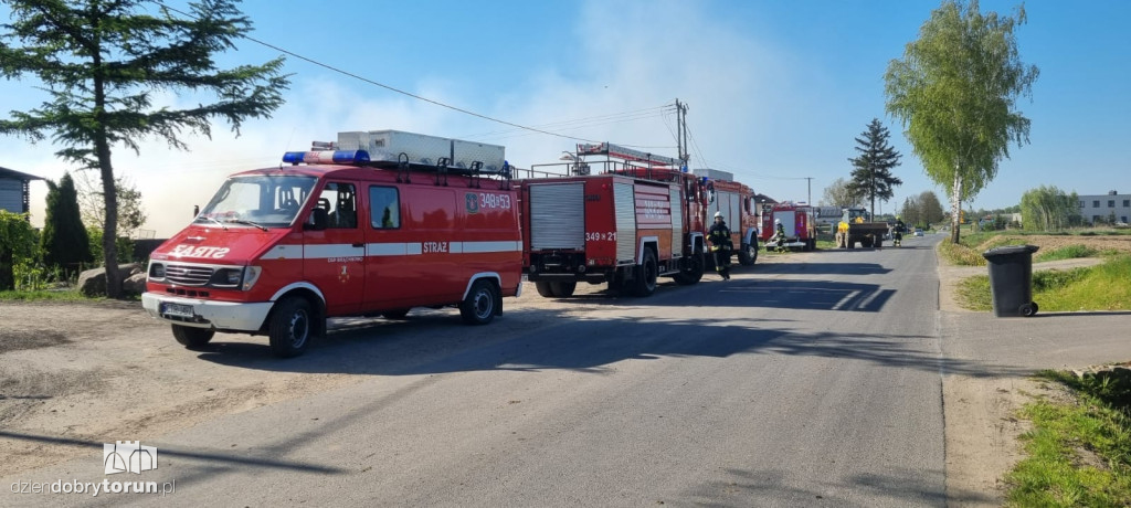 Pożar w Biskupicach pod Toruniem