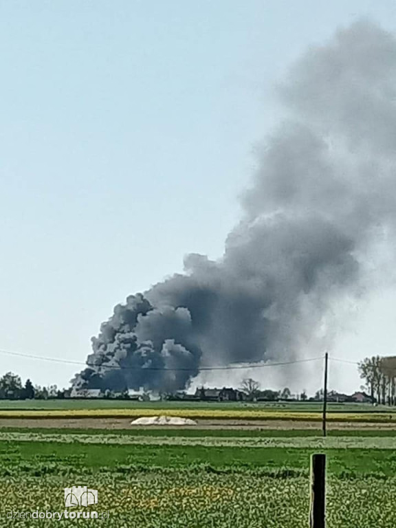 Pożar w Biskupicach pod Toruniem