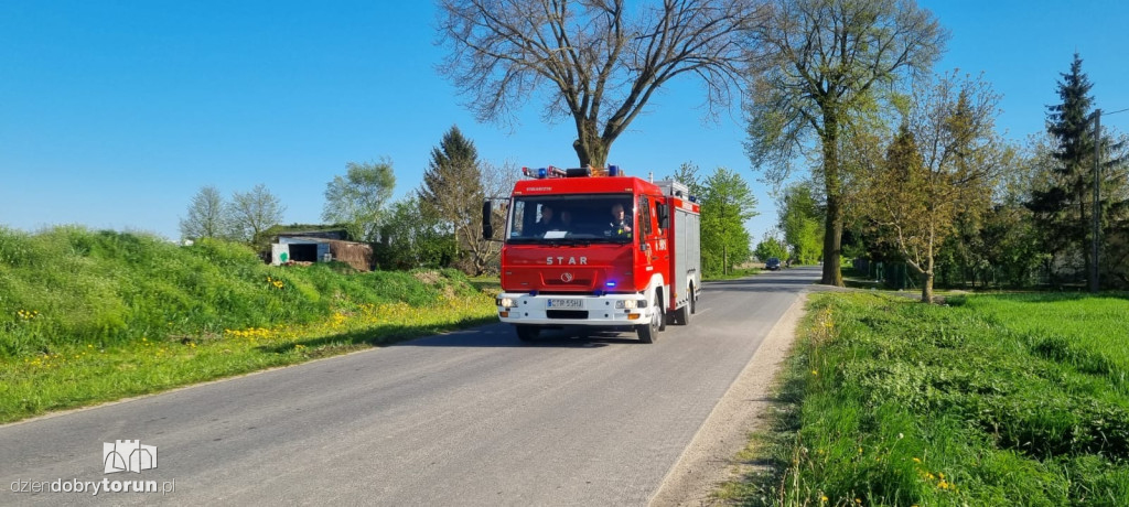 Pożar w Biskupicach pod Toruniem