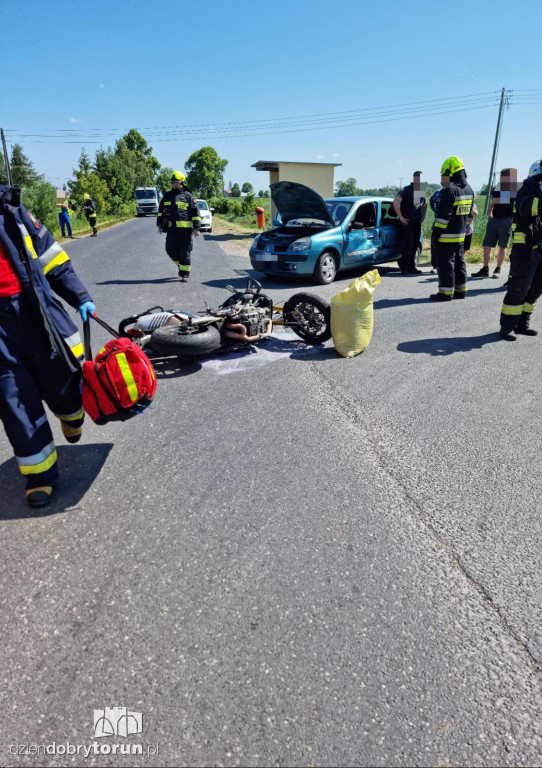 Wypadek we wsi pod Toruniem