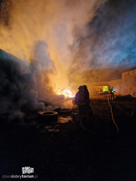 Pożar we wsi pod Toruniem