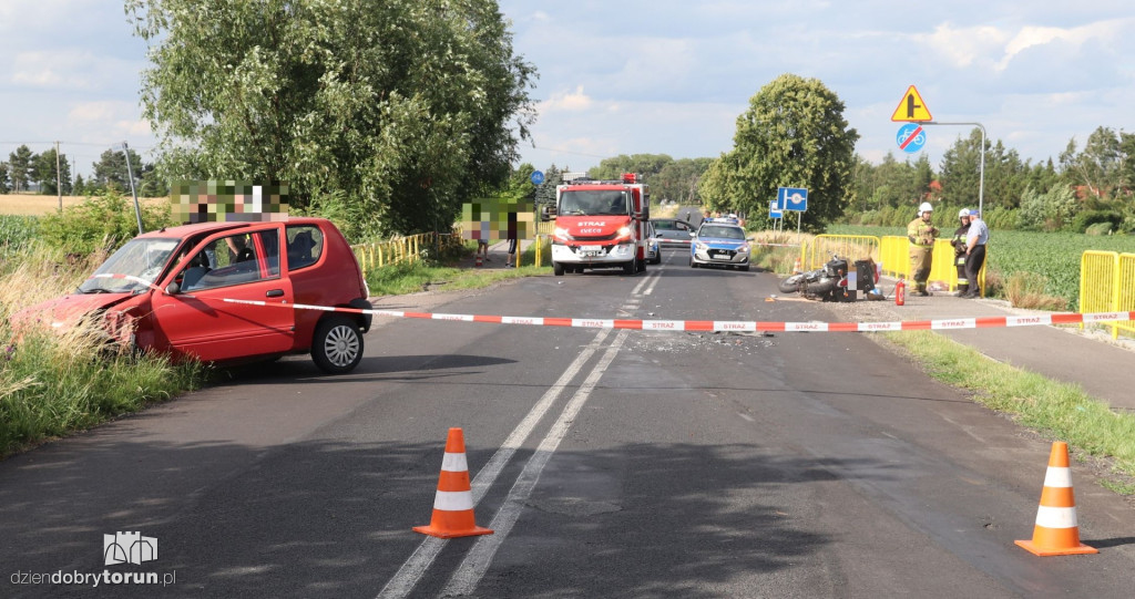 Naćpany 31-latek uderzył w motocyklis