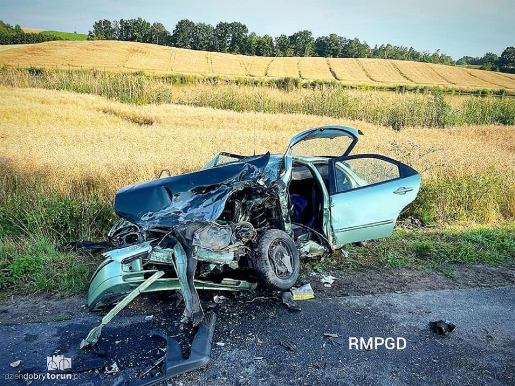 Straszny wypadek w regionie. 1 osoba ranna