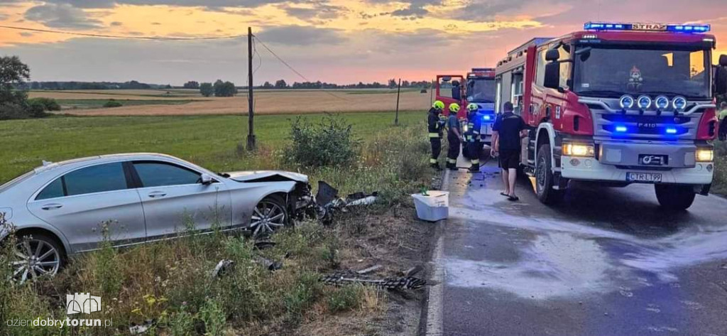 Groźny wypadek w gminie Obrowo