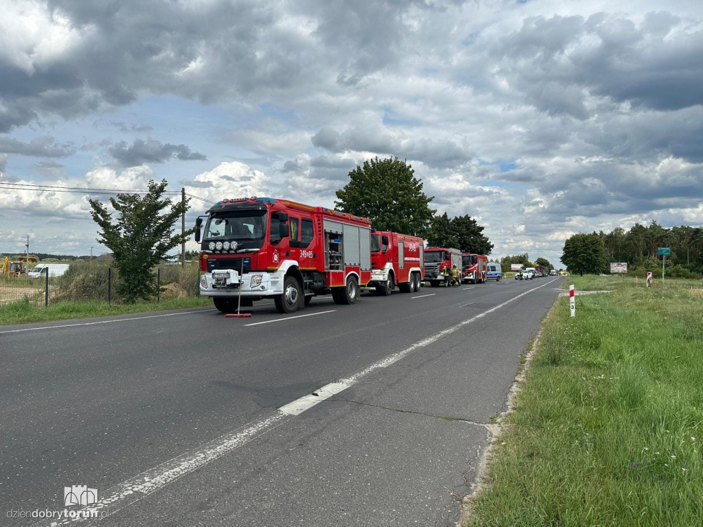 Groźny wypadek w powiecie toruńskim