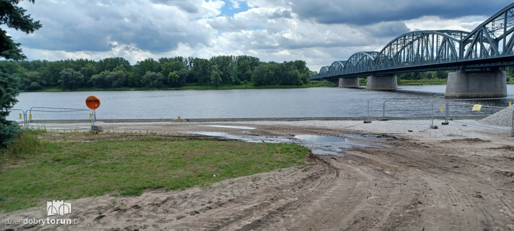 Rozkopany toruński bulwar