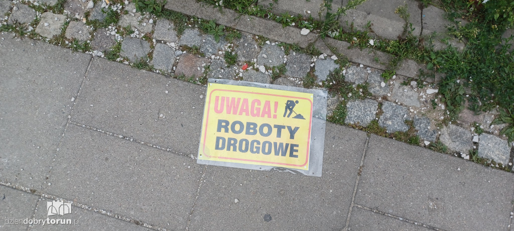 Rozkopany toruński bulwar