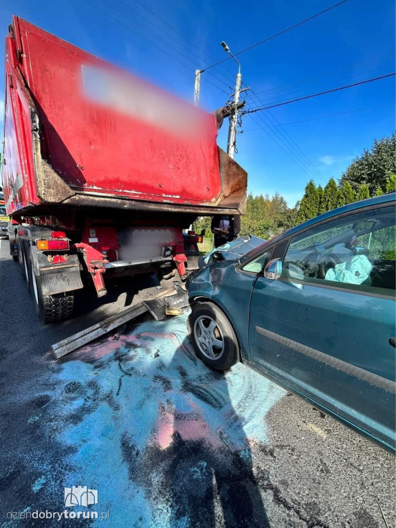 Wypadek w Łysomicach pod Toruniem