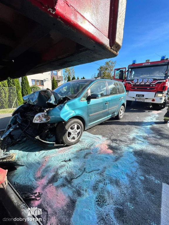 Wypadek w Łysomicach pod Toruniem