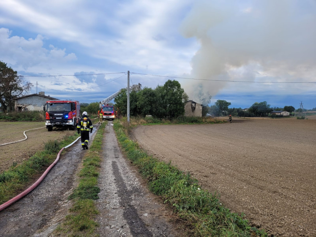 Pożar pustostanu w okolicach Chełmży