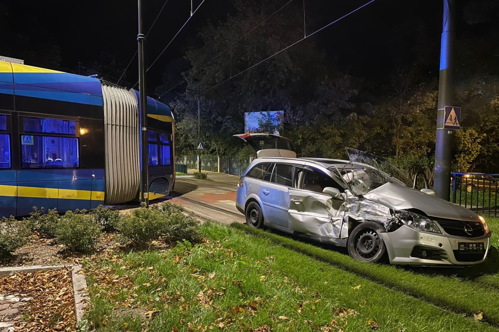 Zderzenie z tramwajem na Bydgoskim