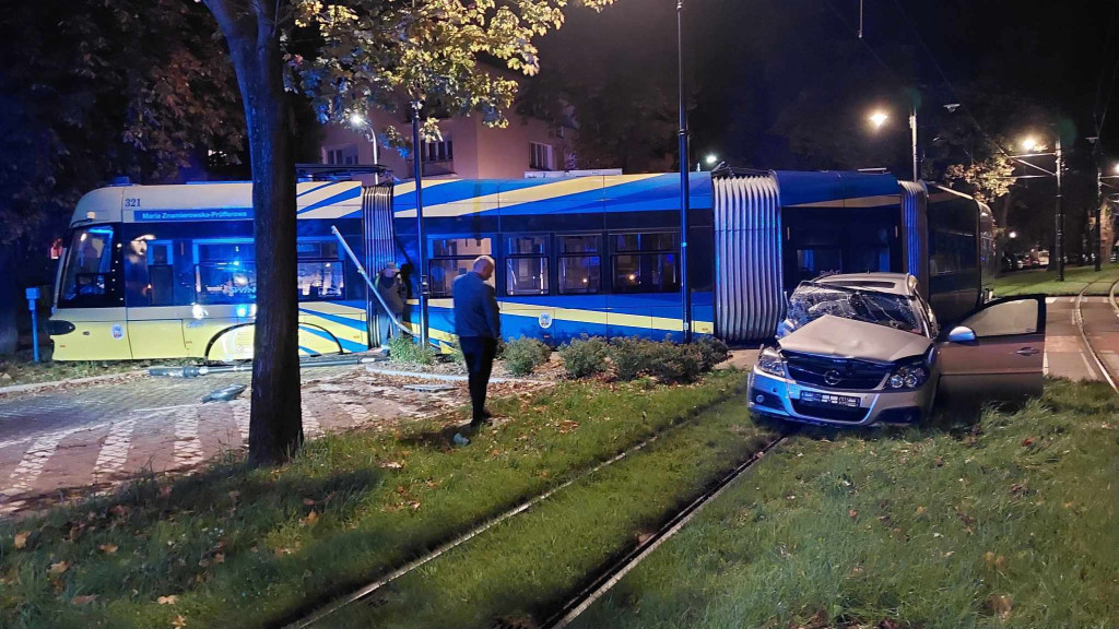 Zderzenie z tramwajem na Bydgoskim