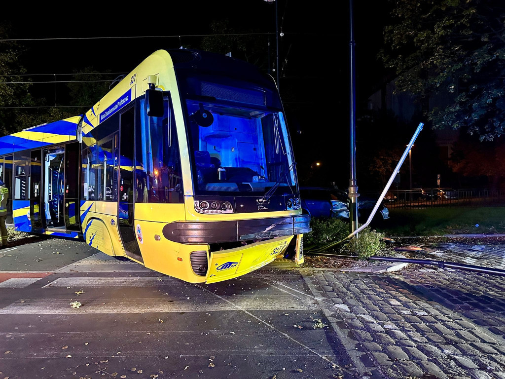 Zderzenie z tramwajem na Bydgoskim