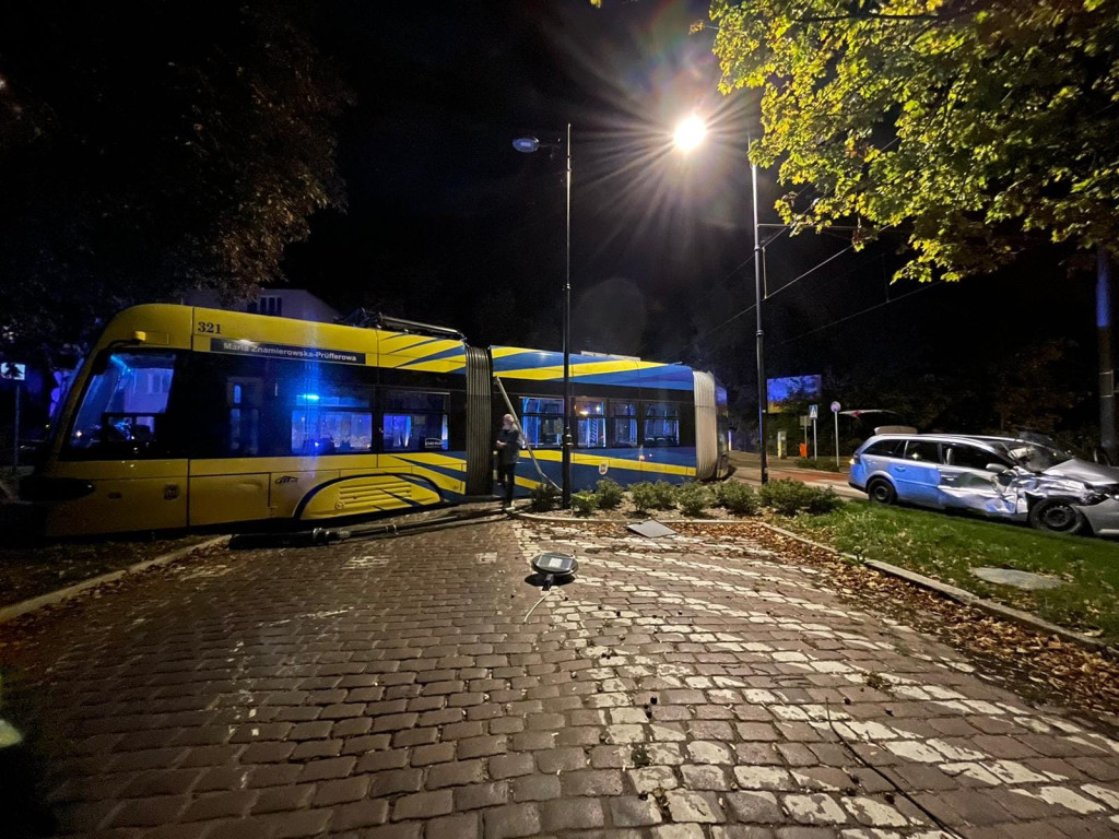 Zderzenie z tramwajem na Bydgoskim