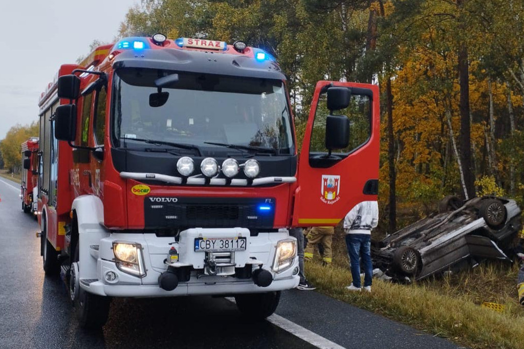 Wypadek koło Solca Kujawskiego