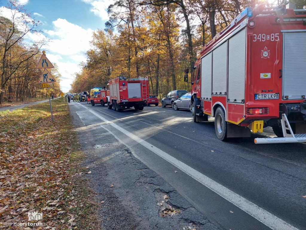 Wypadek w Pędzewie pod Toruniem