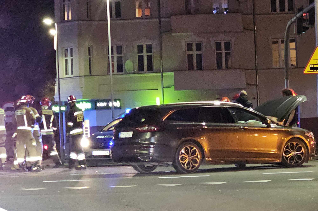 Wypadek na skrzyżowaniu Szosy Chełmińskiej i Bema