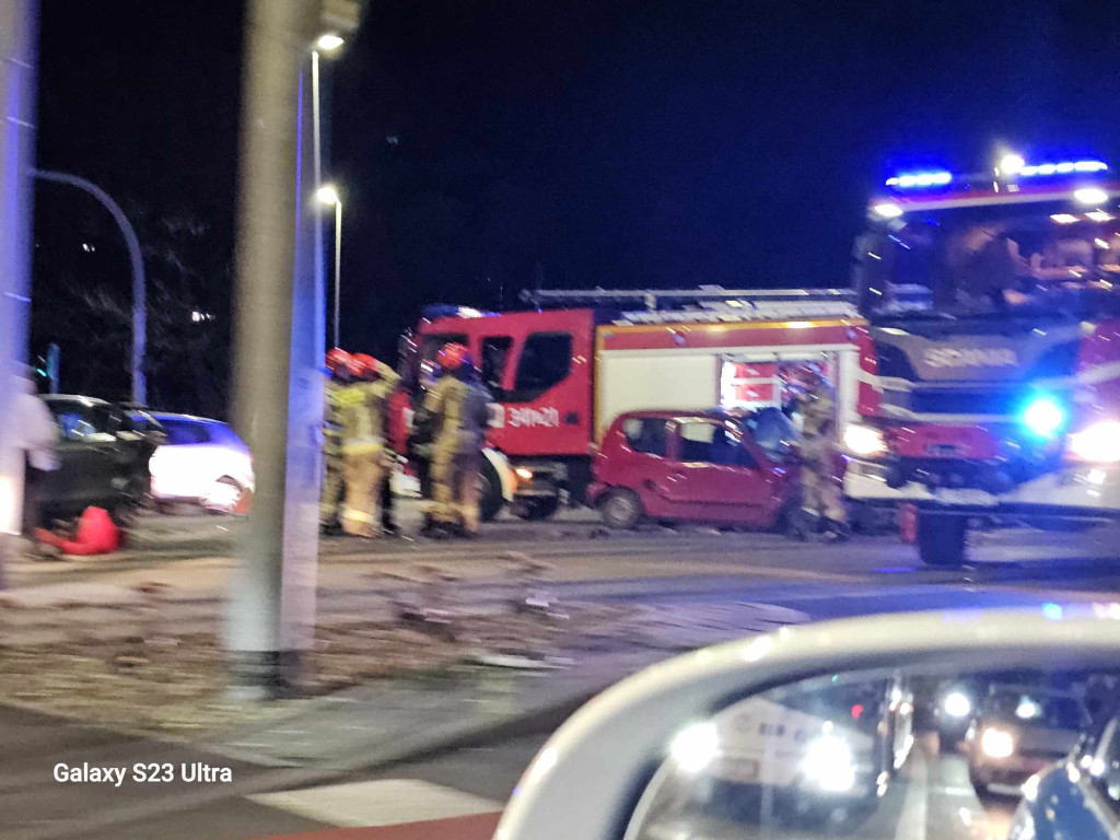 Wypadek na skrzyżowaniu Szosy Chełmińskiej i Bema