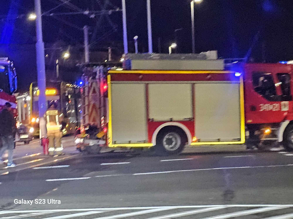 Wypadek na skrzyżowaniu Szosy Chełmińskiej i Bema