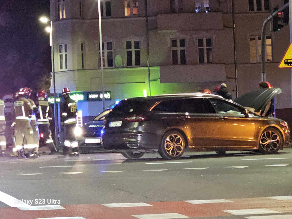 Wypadek na skrzyżowaniu Szosy Chełmińskiej i Bema