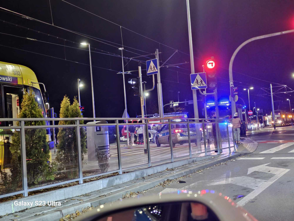 Wypadek na skrzyżowaniu Szosy Chełmińskiej i Bema