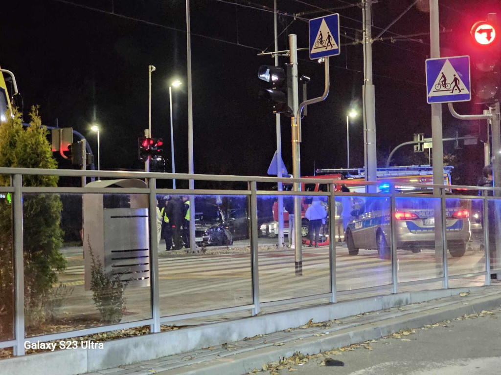 Wypadek na skrzyżowaniu Szosy Chełmińskiej i Bema