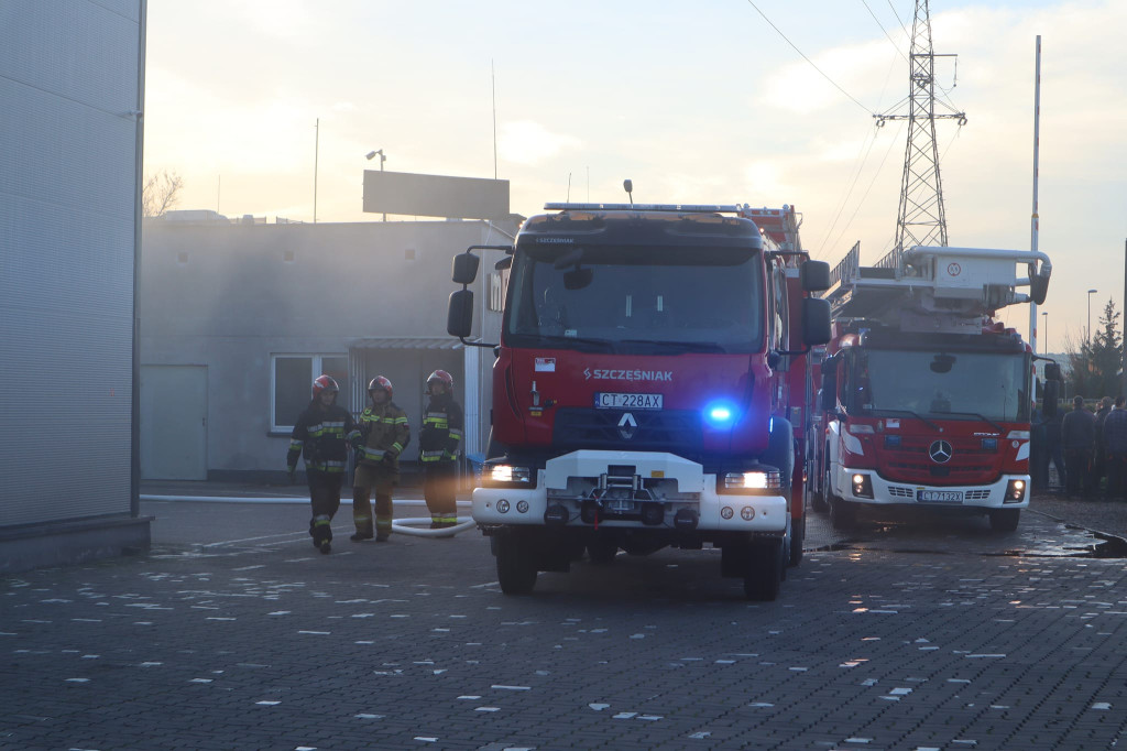 Pożar hali na Równinnej