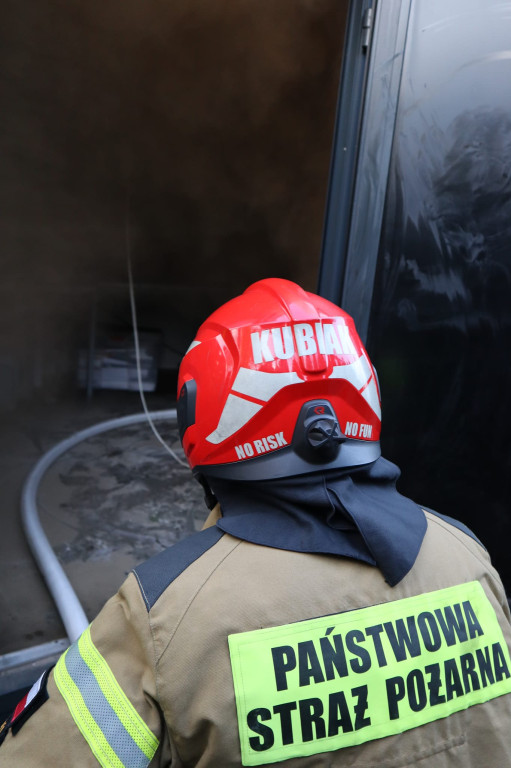 Pożar hali na Równinnej