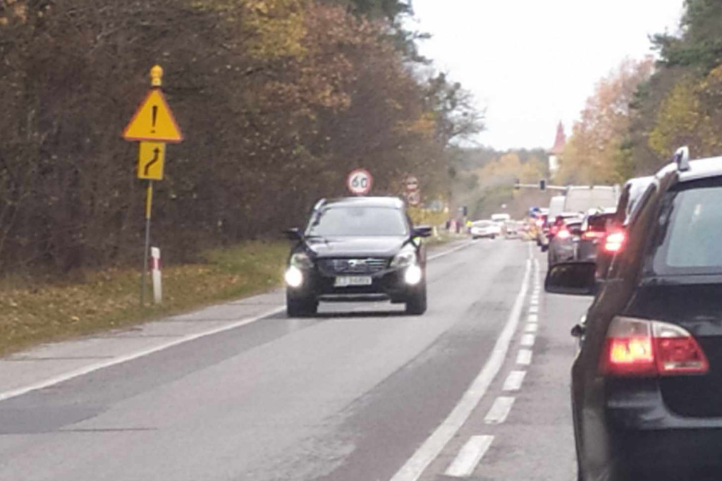 Ogromne korki na wyjeździe z Torunia