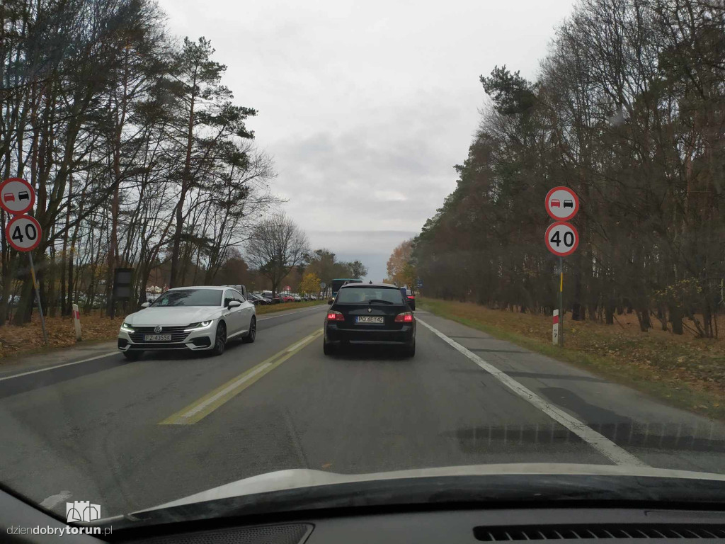 Ogromne korki na wyjeździe z Torunia
