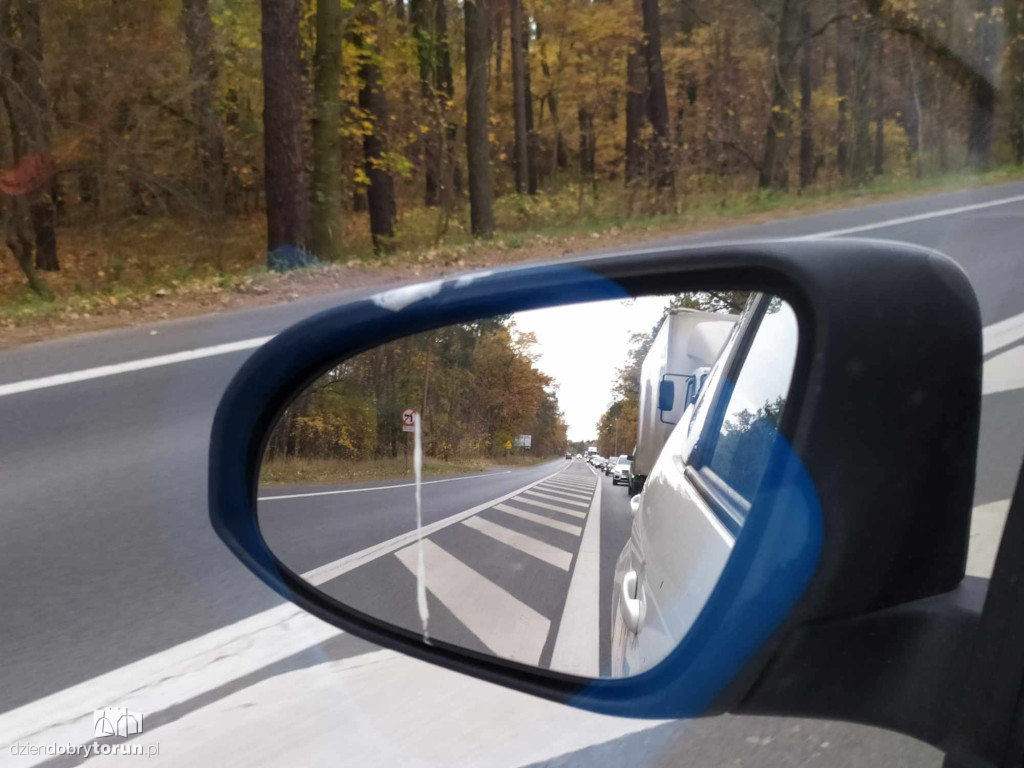 Ogromne korki na wyjeździe z Torunia