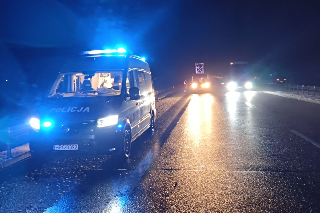 Wypadek na autostradzie A1